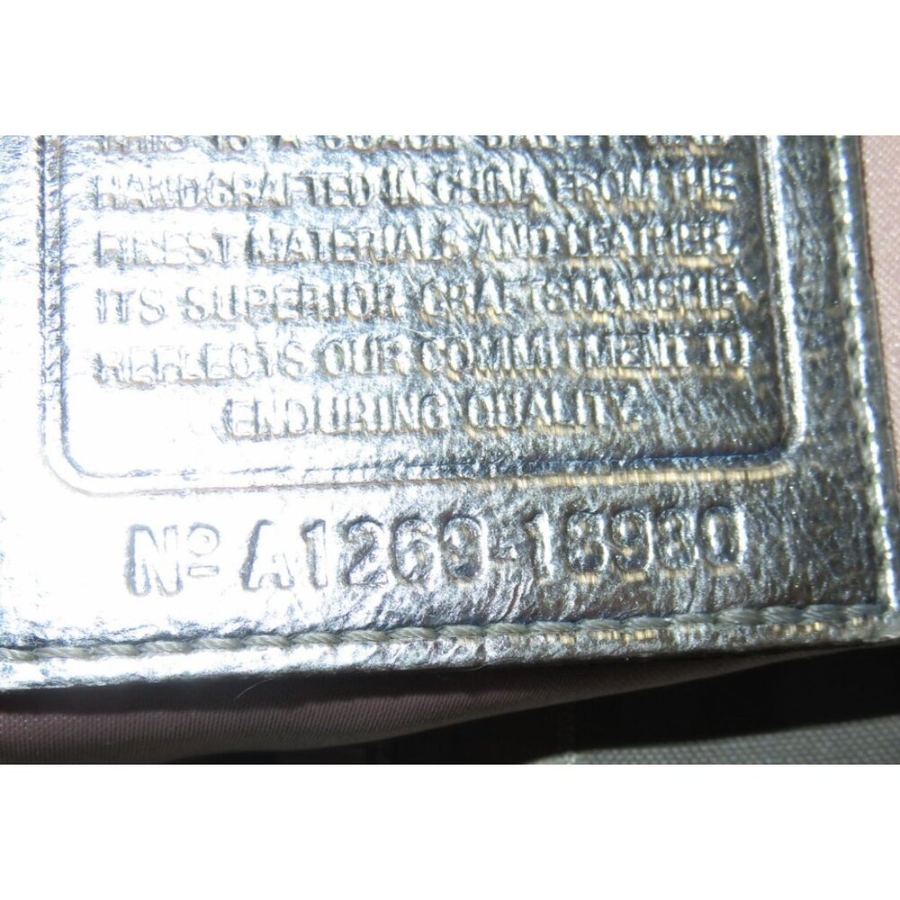 Coach 2012 Poppy Grey & Silver Metallic Signature Hippie Jacquard Bag Pushlock - Picture 8 of 14